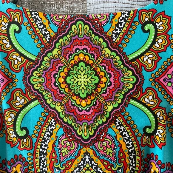 Chico's Paisley Print Top Size 2 - Picture 6 of 9